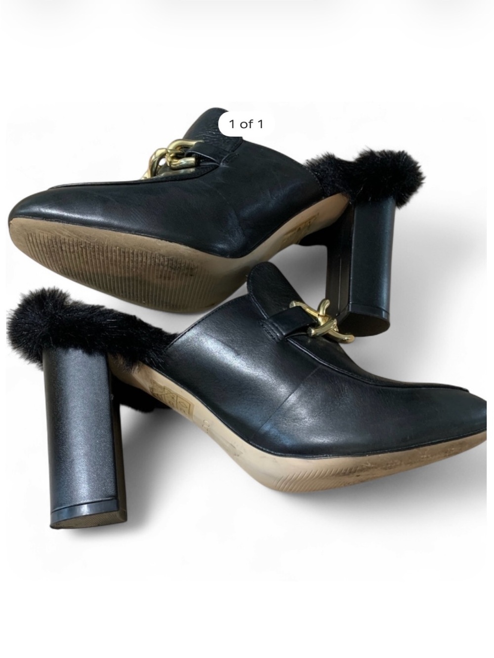 Aldo size 8.5 mule with block heals
